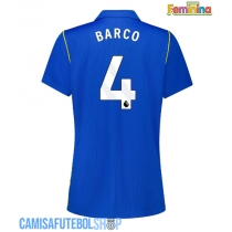 Camisa de time de futebol Chelsea Valentin Barco #4 Replicas 1º Equipamento Feminina 2026-27 Manga Curta